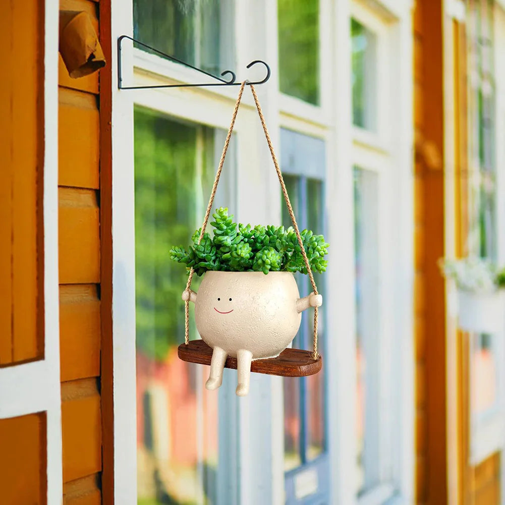 Happy Swinging Plant Pots