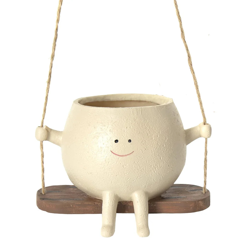 Happy Swinging Plant Pots