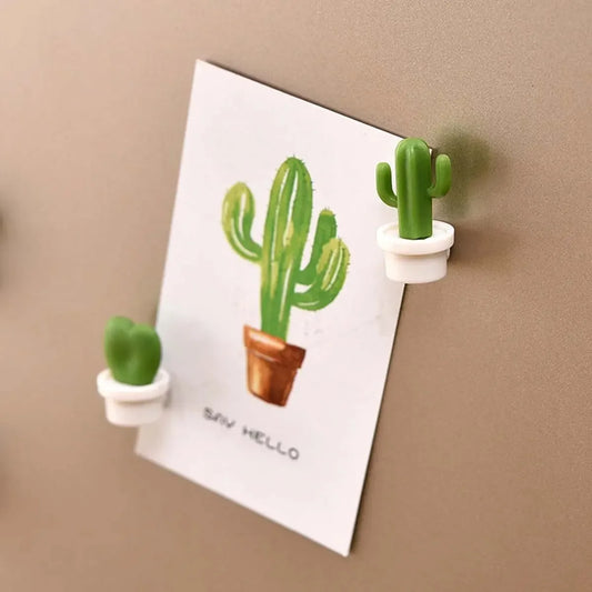 Mini Cactus Fridge Magnets